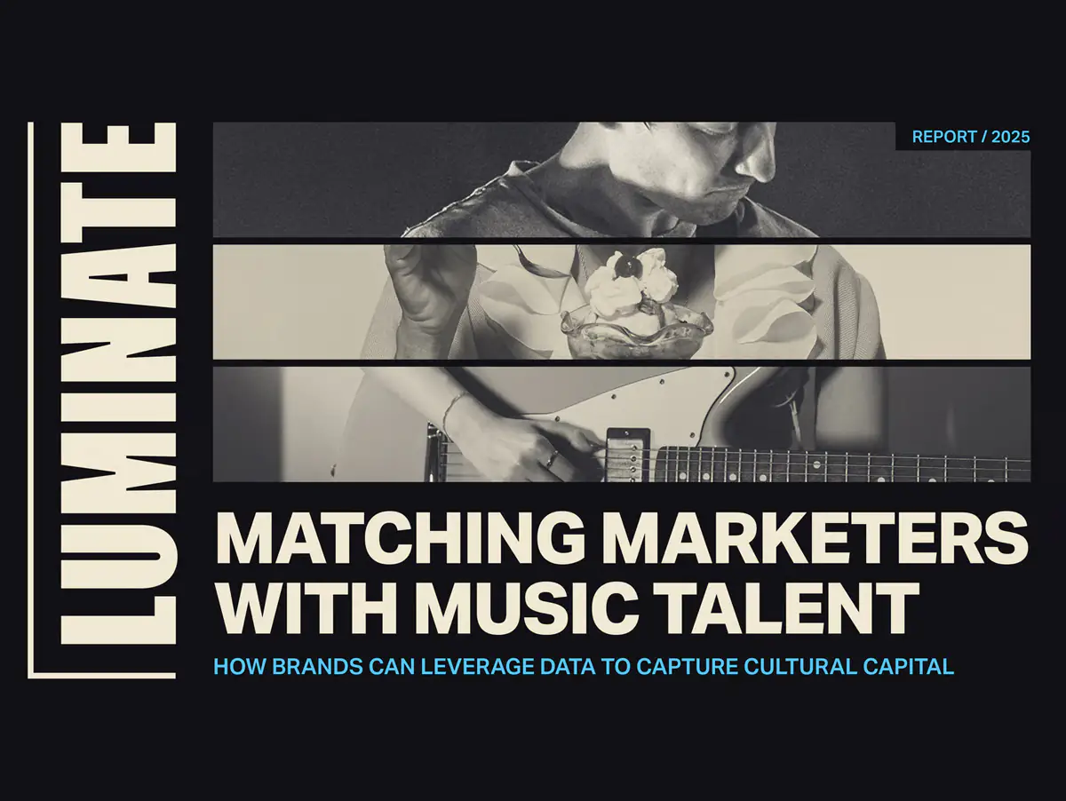 Luminate revela como informações sobre o público podem tornar artistas mais atraentes para as marcas.