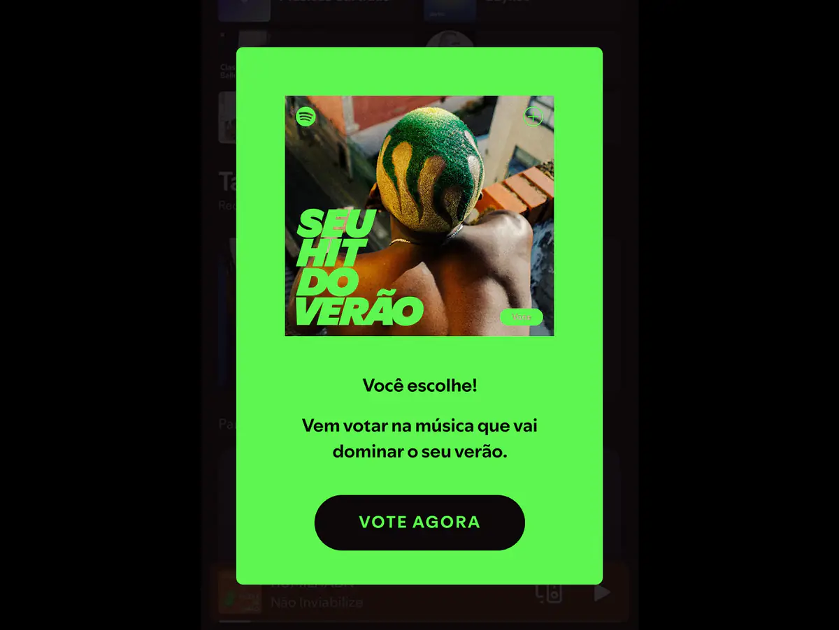 Spotify convida os ouvintes a selecionarem o 'Seu Sucesso do Verão' pela primeira vez no Brasil.